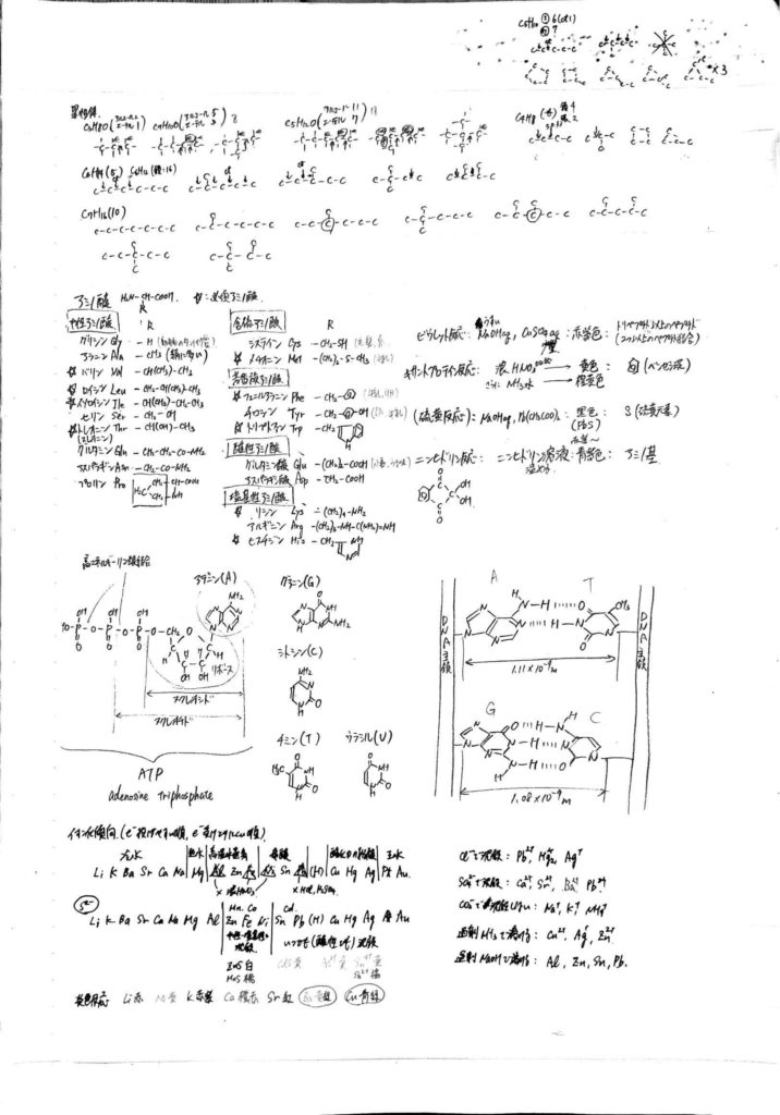 化学勉強法　B4白紙法②-2